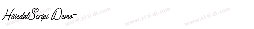 HittedalScript Demo字体转换